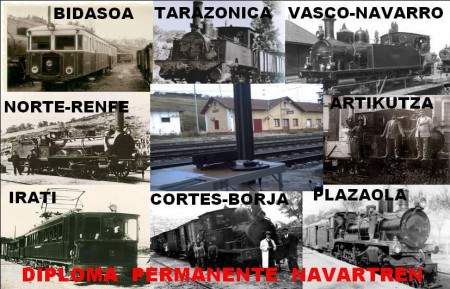 Las ocho locomotoras del diploma NAVARTREN